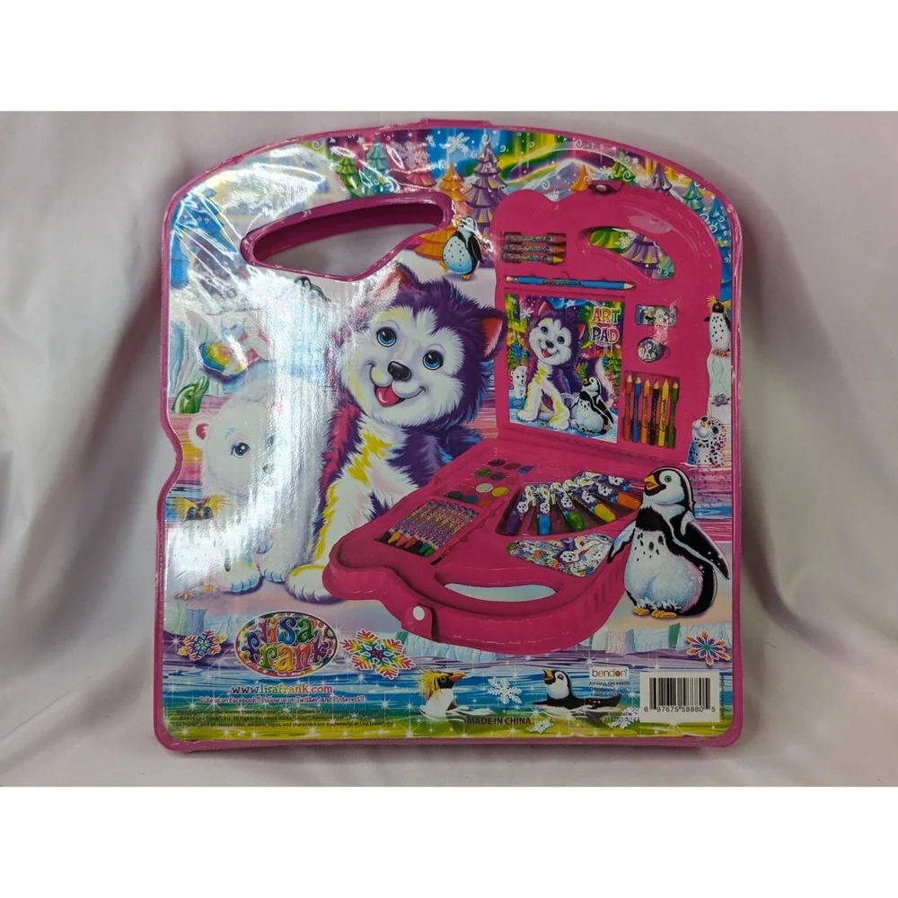 Lisa Frank Husky Dog Polar Bear Art Set USED‎ 2015